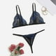 thumbnail image 5 of Gibobby Conjunto de lencería Sexy sin Lencería de Encaje para Mujer Anillo de Pijama Sexy Sexy Lencería Íntimos de una Pieza Plus Size Mujeres lencería(Azul, CH), 5 of 5