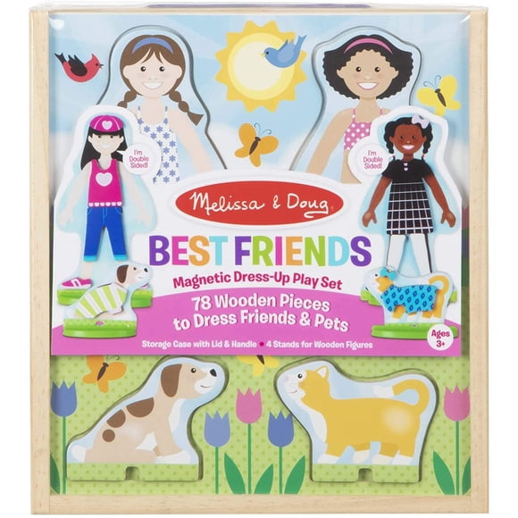 Melissa yamp; Doug Best Friends Magnetic Dress-Up Munecas de Melissa & Doug Melissa y Doug