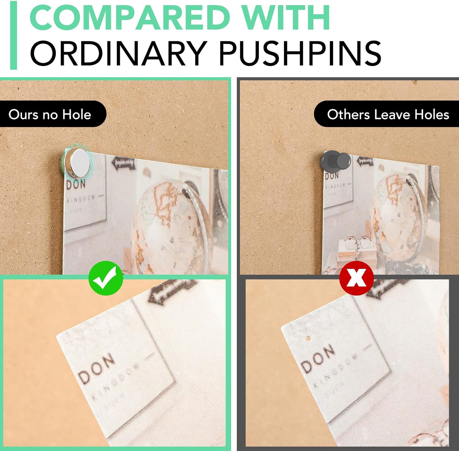 20 Sets Magnetische Pushpins - Duimspijkers Met Magneet Voor Kaarten, Foto's En Posters Op Prikborden En Muren