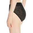 thumbnail image 2 of Wacoal Women's Halo Hi-Cut Brief, Black, Small, Black, Size Small, 2 of 3