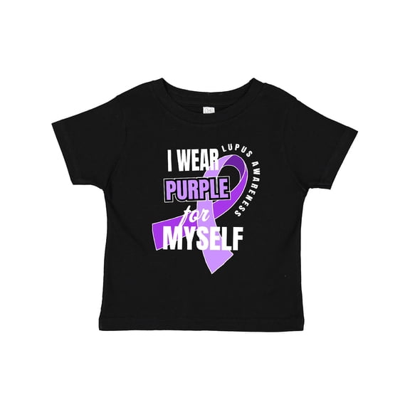 Inktastic I Wear Purple For Myself Lupus Awareness Boys or Girls Toddler T-Shirt