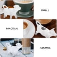 thumbnail image 5 of Qnmwood Ceramic Cow Cream Pitcher with Handle - 40ML, 5 of 6