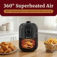 thumbnail image 3 of EAF-1121X Personal 1.1 Qt. Compact Space Saving Electric Hot Air Fryer Oil-Less Healthy Cooker, Timer & Temperature Controls, 1000W Black, 3 of 5