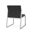 thumbnail image 5 of Gansett Reception Waiting Armless Guest Chair / Silver Steel / Dark Gray, 5 of 5