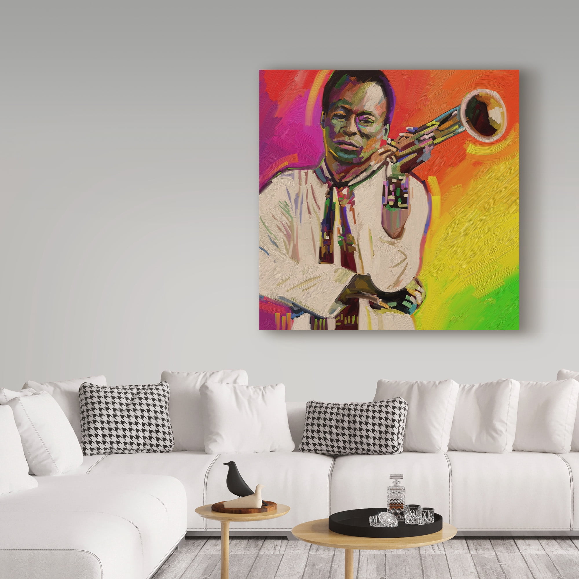 Trademark Fine Art 'Miles Davis Portrait' Canvas Art by Howie Green