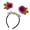 rose color, variant on Charm Sun Flower Headband Life Like Fabric Flower Hairaband for Comfortable Stylish Party Celebration Props Headpieces