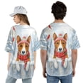 thumbnail image 5 of Playful Basenji Welcomes Winter Snowy Day with Cardinal Bird All Over Print 3D Baseball Shirt African Barkless Dog Lover Softball Sport - 2017, 5 of 6