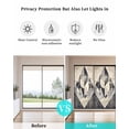 thumbnail image 4 of Window Privacy Film Black Beige Stained Glass Window Film Decorative Sun Block Window Cover Geometric Abstract Art Rhombus Window Clings Static Adhesive Sticker for Bathroom 23.6"x59", 4 of 7