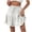 *3-White, variant on VBVC Women's Drawstring Ruffle Mini Skort,Summer Y2K Skirt for Women,Ladies Pull-On Skirt with Built-in Shorts Lining,Black,S-XL