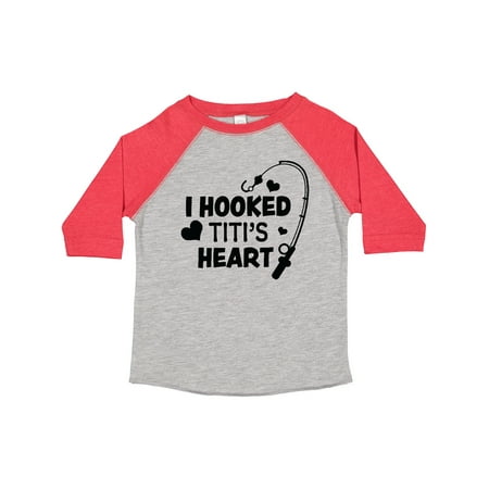 

Inktastic I Hooked Titi s Heart with Fishing Rod Boys or Girls Toddler T-Shirt