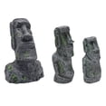 thumbnail image 1 of 3 unids acuario Moai estatuas Isla de Pascua Ornamentos de cabeza de piedra Tanque de pescado Decoración de jardinería, 1 of 6