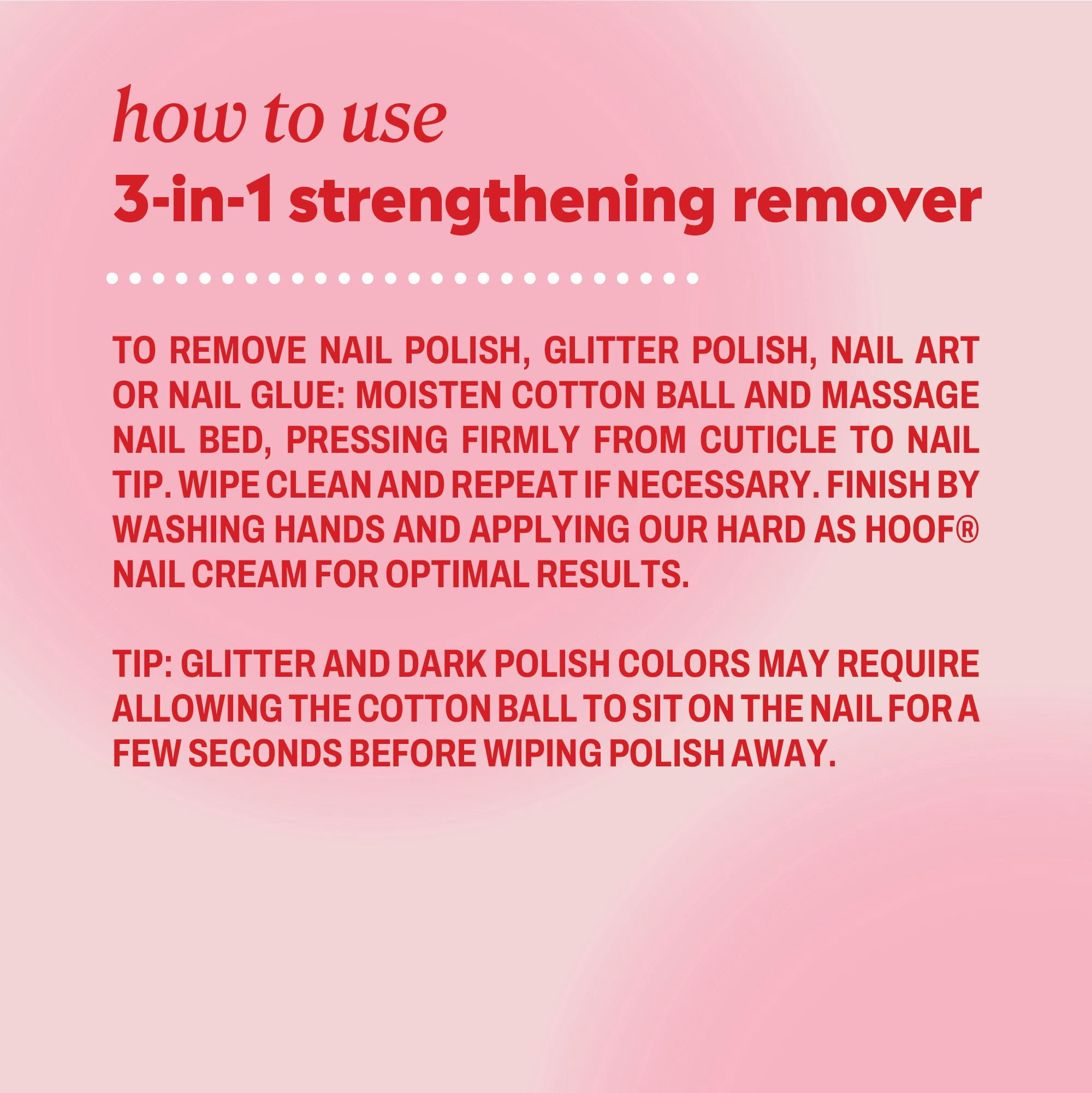 ONYX Professional 3-in-1 Strengthening Nail Polish Remover