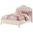 thumbnail image 2 of Twin Diamond Tufted Bed, In White, 2 of 2