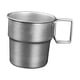 thumbnail image 2 of Vasos de acero inoxidable de 300 ml para camping, apilables para bebidas frías y calientes. Como se muestra, 2 of 9