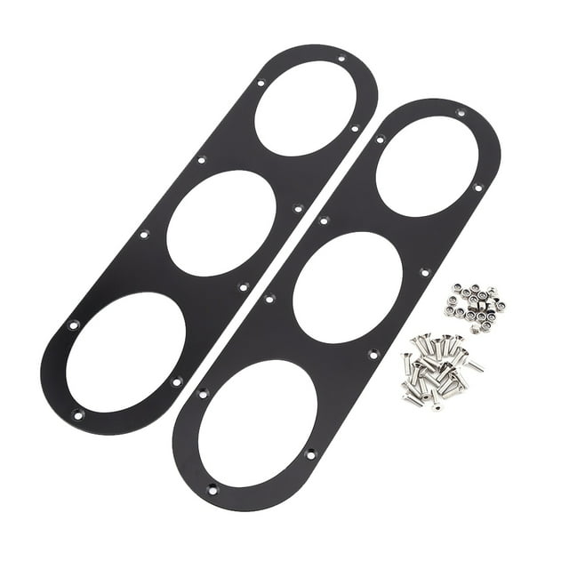 Rdeghly 2 pcs Universal Aluminium Alloy Rear Bumper Race Air Diversion Diffuser Panel Car Styling, Air Diversion, Diffuser Panel