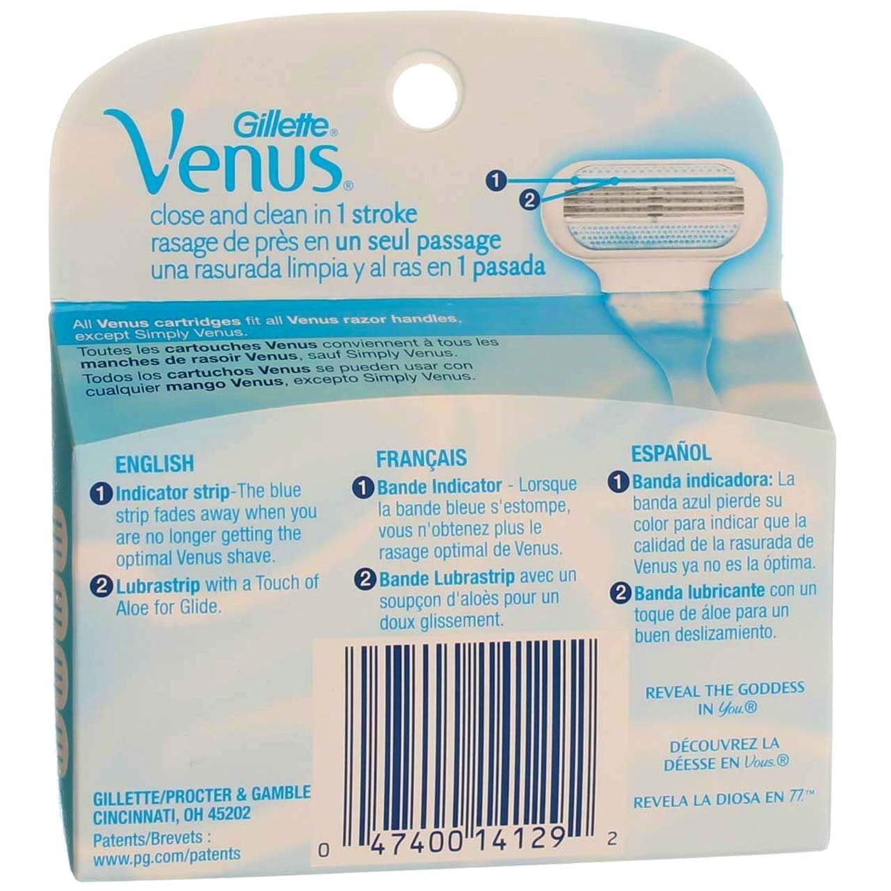 Gillette Venus Cartridges 4 Each