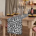 thumbnail image 2 of Table Runners 70 Inches Long Dress Scarves, Black Abstract Art Farmhouse Coffee/Dining/Kitchen Table Decor, Holiday Table Runner, Elegant Modern Art Luxury 13x70 Inch, 2 of 9