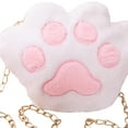 thumbnail image 3 of Bolso de hombro con cadena de garra Yuyangstore Estuche de hombro de pata Blanco, 3 of 3