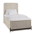 thumbnail image 3 of Full Sized Bed With Taupe Twin Trundle, Birch Veneer Ornamentation, And Casual Style Trundle , Made Of Solid Wood, 3 of 3