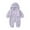 Purplish Gray, variant on Esaierr Newborn Baby Romper Boys Girls Long Sleeve Jumpsuit Infants Winter Flannel Bodysuit Hoodie Playsuit for 3-36 Months