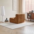 thumbnail image 7 of Miekor Furniture Luxury Bouclé Teddy Fleece Single Sofa Chair, Ergonomic Compress Accent Chair, Cloud-Soft Lounge Sofa for Living Room, Bedroom, Office & Small Apartment No.3315, 7 of 7