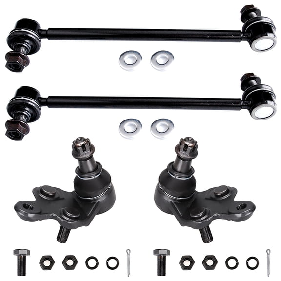 ECCPP 4pcs Front Sway Bar End Link Front Lower Ball Joint fit for 2004-2010 For Toyota For Sienna