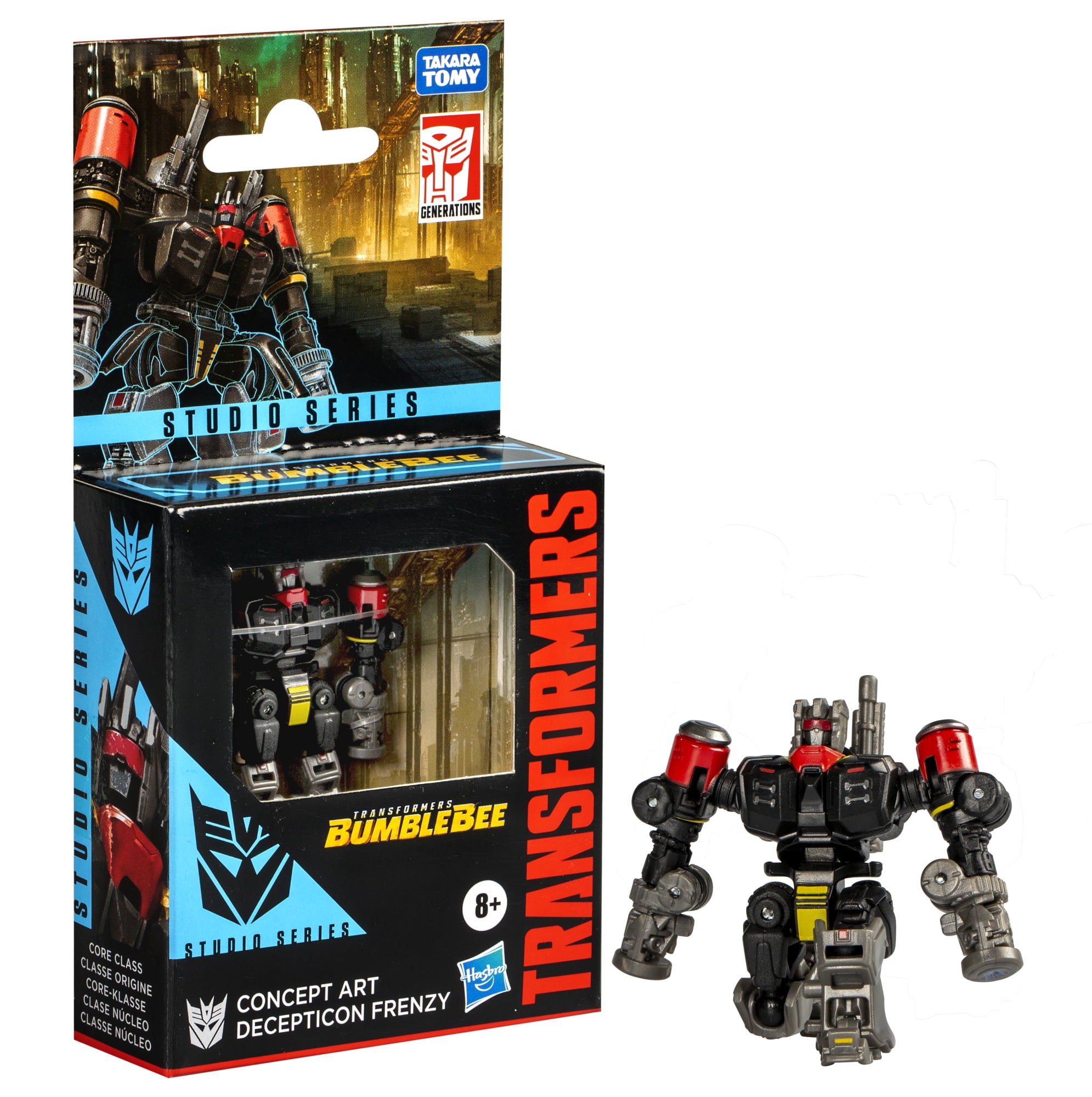 Transformers Studio Series Core Transformers: Bumblebee Concept Art Frenzy 3.5” Action Figure, 8+