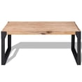 thumbnail image 2 of vidaXL Coffee Table Solid Acacia Wood 100x60x45 cm, 2 of 4