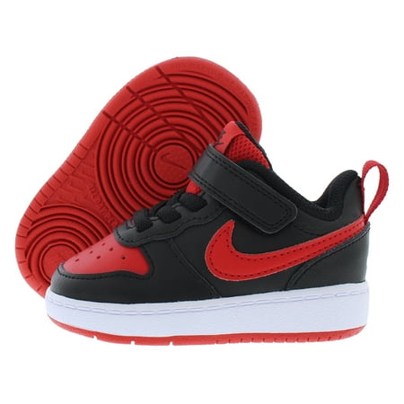 Nike Kids Baby Boys Court Borough Low 2 Infant/Toddler 4 Infant Black/University Red-white