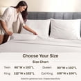 thumbnail image 6 of California Design Den Queen Flat Sheet Only - 400 Thread Count 100% Cotton Sateen, Soft and Breathable - Ivory (Pale Tone), 6 of 10