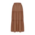 thumbnail image 5 of Summer Skirts for Women Fall Fashion Women Casual Comfort Elastic Waist Tie Pocket Ankle Skirt Summer Vacation Beach Fashion Casual Daily Wear, 5 of 7