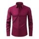 thumbnail image 1 of pstuiky mangas largas para hombre, Camisa de negocios tipo cárdigan con cuello vuelto liso a la moda para hombre Tops de talla grande para hombre s, 1 of 8