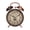 D, variant on YAMB Vintage Double Chime Alarm Clock, 6.69 x 4.92in Silent Non-Ticking Metal Desk Clock, Noisy Alarm for Heavy Sleepers, Freestanding Decorative Clock for Bedroom Office Home