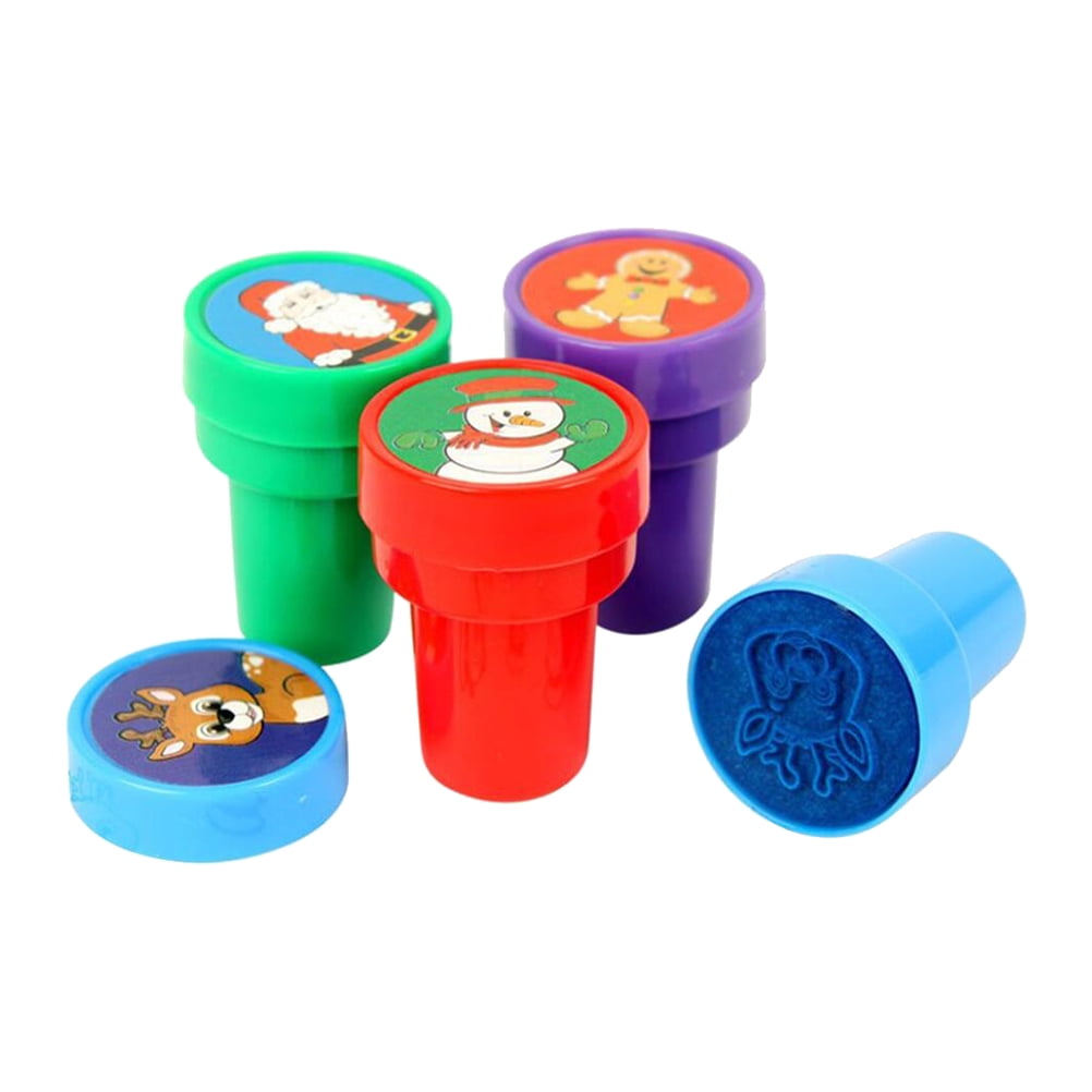 Fun Express - Snowflake Stamps (2dz) for Winter - Stationery - Stamps -  Stamps - Self Inking - Winter - 24 Pieces : Toys & Games 