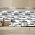 thumbnail image 2 of Art3d Peel and Stick Backsplash Tiles for Kitchen in Grey Marble 12 in. x 12in. (10-Pack), 2 of 7