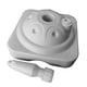 thumbnail image 4 of Base de sombrilla rellenable, soporte para poste de sombrilla, sombrilla estable y duradera. Blanco, 4 of 9