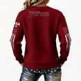 thumbnail image 4 of longantii Patriotic Tops for Women 250 Anniversary Crew Neck Tees Calssic Fit Long Sleeve Flag Graphic Clothing 4th Of July Pullover Red 2XL, 4 of 4