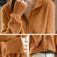 thumbnail image 4 of Fengactive Women's Knitted Cardigan Sweaters Vintage Button Front Long Sleeve Cardigan Shirts, 4 of 8