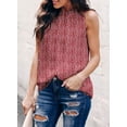 thumbnail image 3 of HOTAPEI Tank Tops for Women Halter Neck Leopard Print Sleeveless Shirts Summer Casual Tank Top Blouse, 3 of 5
