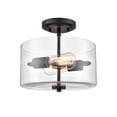 thumbnail image 4 of Millennium Lighting - Verlana - 2 Light Semi-Flush Mount-10 Inches Tall and 11, 4 of 9