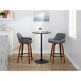 thumbnail image 3 of LumiSource Grey Daniella 26" Fixed-Height Counter Stool - Set of 2, 3 of 11