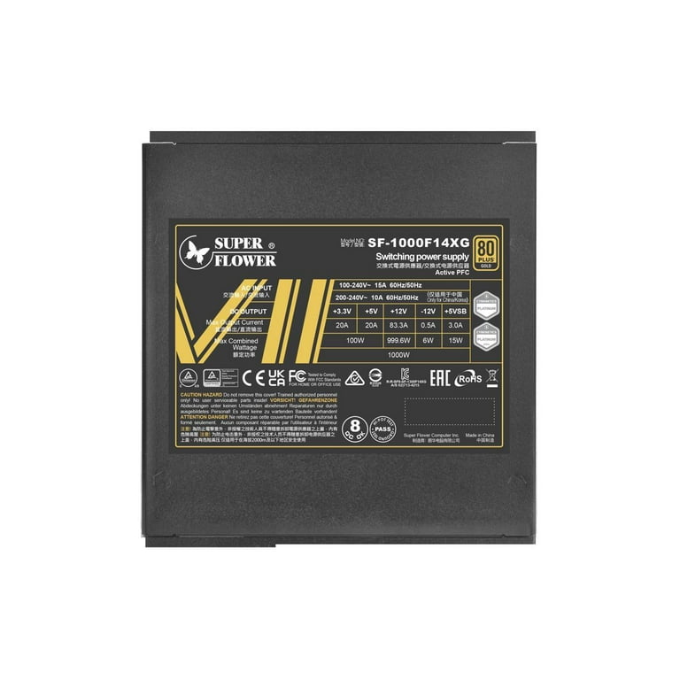 Super Flower Leadex VII XG 1000W 80+ Gold, Cybenetics