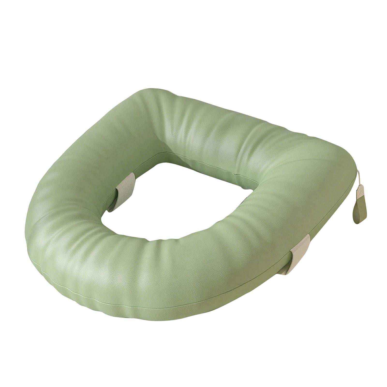 Raised Toilet Seat Support Cushion Toilet Pad Soft Padded PU Leather for Bathroom Commode Seats Elderly Aid