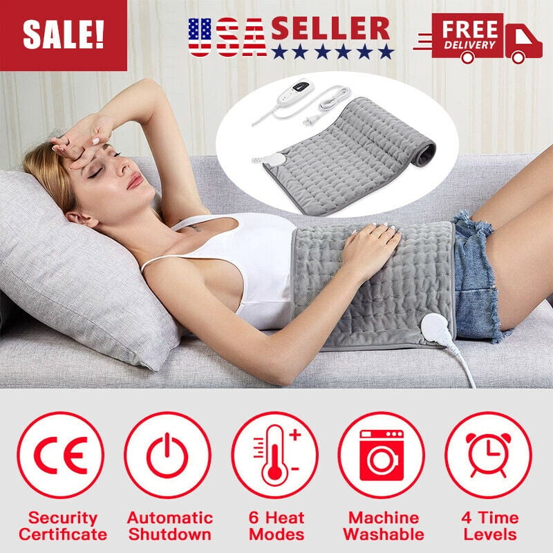 Comfort Calming Heat Pain Relief UltraSoft Electric Heating Pad (12