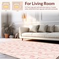 thumbnail image 2 of ODIKA 4' x 6' Machine Washable Non-Slip Area Rug, Geometric rectangle High Traffic Rug, Pink, 342185, 2 of 7