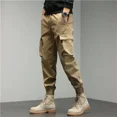 thumbnail image 3 of Pantalones cargo casuales de algodón para hombre, pantalones multibolsillos para hombre, moda urbana barata, estilo coreano, lujosos, largos, estilo Harajuku, 3 of 4