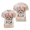 thumbnail image 3 of Happy Mother's Day Yorkshire Terrier with Flower Crown and Greeting Card All Over Print 3D Shirt Unisex Merch Yorkie Dog Lover Gifts - 13004, 3 of 6