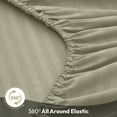 thumbnail image 3 of Lux Decor Collection Twin Bed Sheets, Deep Pocket Fitted Sheet, Flat Sheet & Pillowcases Bedding Set - Green, 3 of 10
