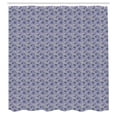thumbnail image 2 of Ambesonne Vintage Shower Curtain, Flowers Circular Motifs, 69"Wx75"L, Dark Ceil Blue Emerald, 2 of 4