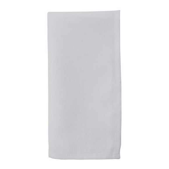 SARO 20 in. Collection Casual Design Everyday Table Napkin White - Set of 12